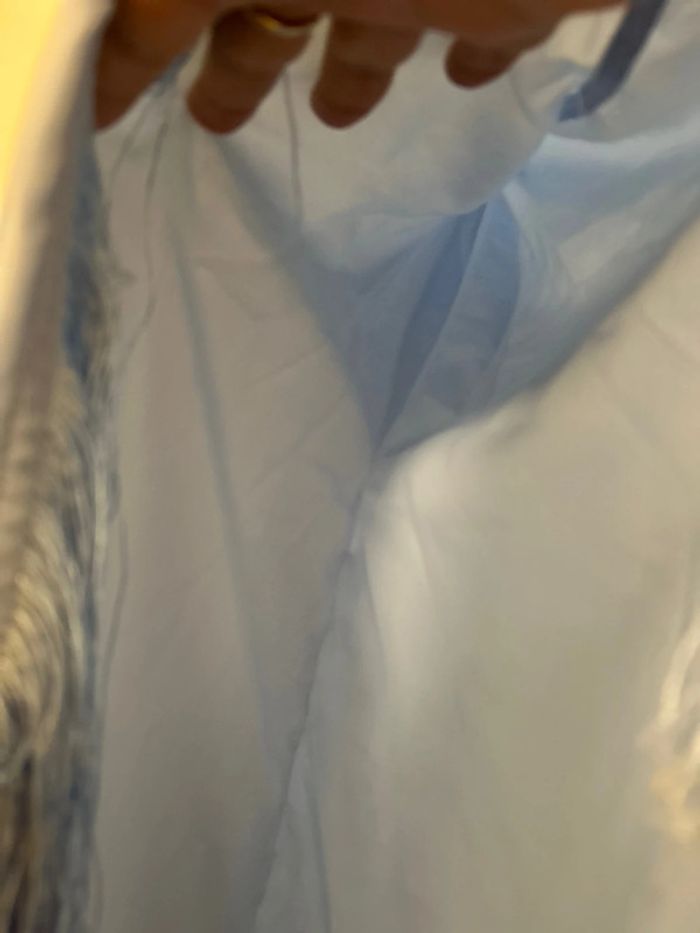 Robe, longue bleue à frange, taille XL - photo numéro 9