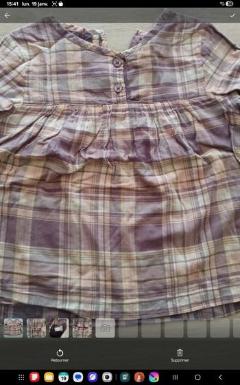 Tunique à carreaux 4 ans pf4132