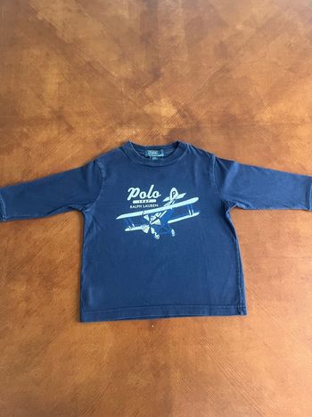 T-shirt manches longues Polo Ralph Lauren 2 ans Marine 