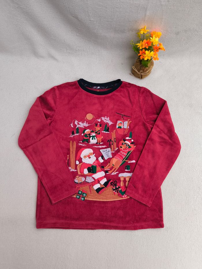 Haut pyjama de Noël garçon Sergent Major 9 ans