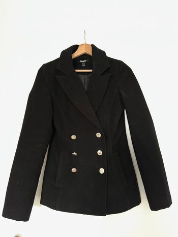 Manteau noir double boutonnage XS