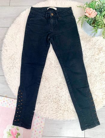 Jean skinny noir à clous