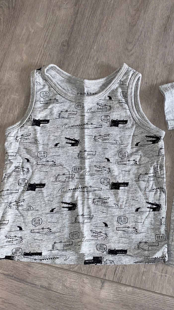 Lot t-shirt garçon dinosaures crocodile - photo numéro 2