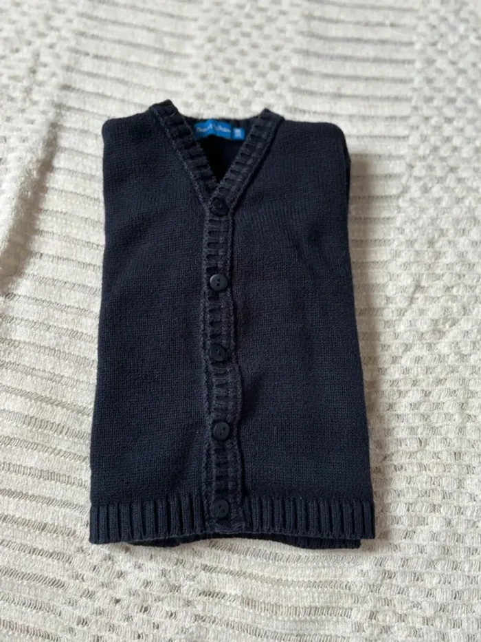 Gilet bleu marine 3 ans - photo numéro 5
