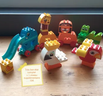 Duplo train des animaux