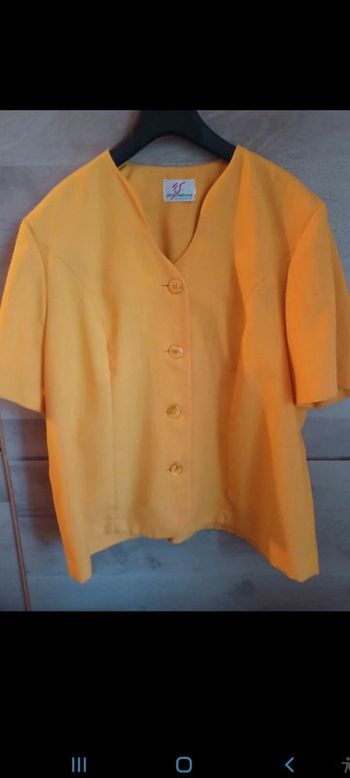 Chemisier/veste/blazer taille 42 couleur canari fred sabatier