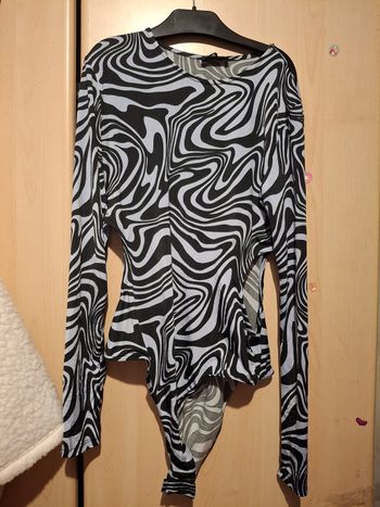 Body noir et blanc à motif Tally Weijl taille L