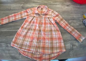 Chemisier à carreaux rose