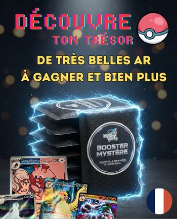 Booster Pokémon Mystère 2 cartes brillantes garanties (12 cartes total)