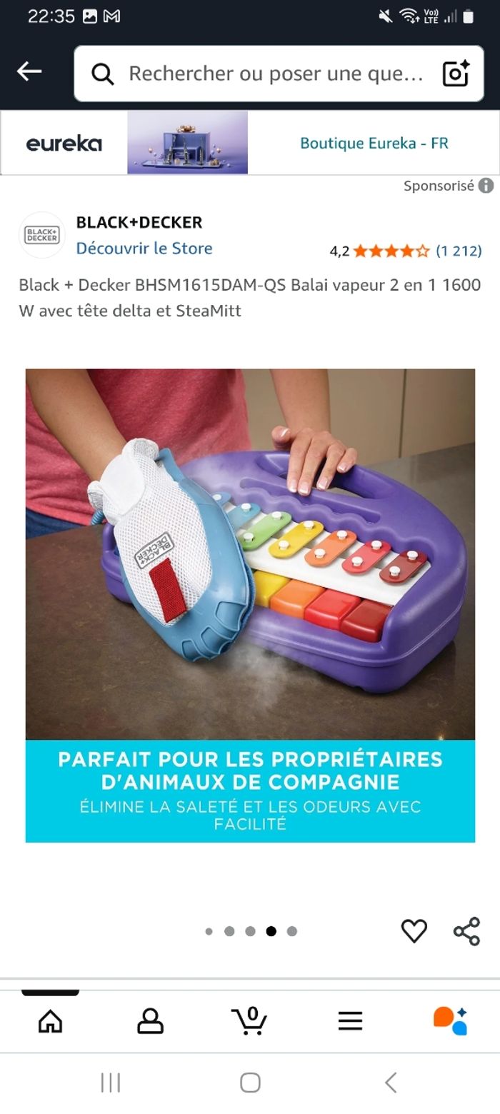Balai vapeur black & decker - photo numéro 3