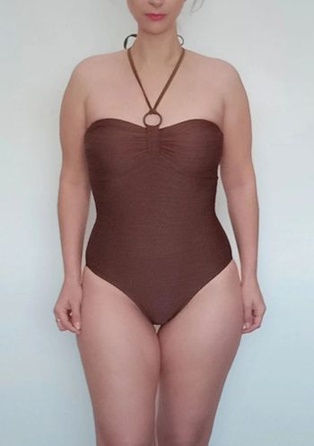 Maillot de bain une pièce texturé chic taille 40