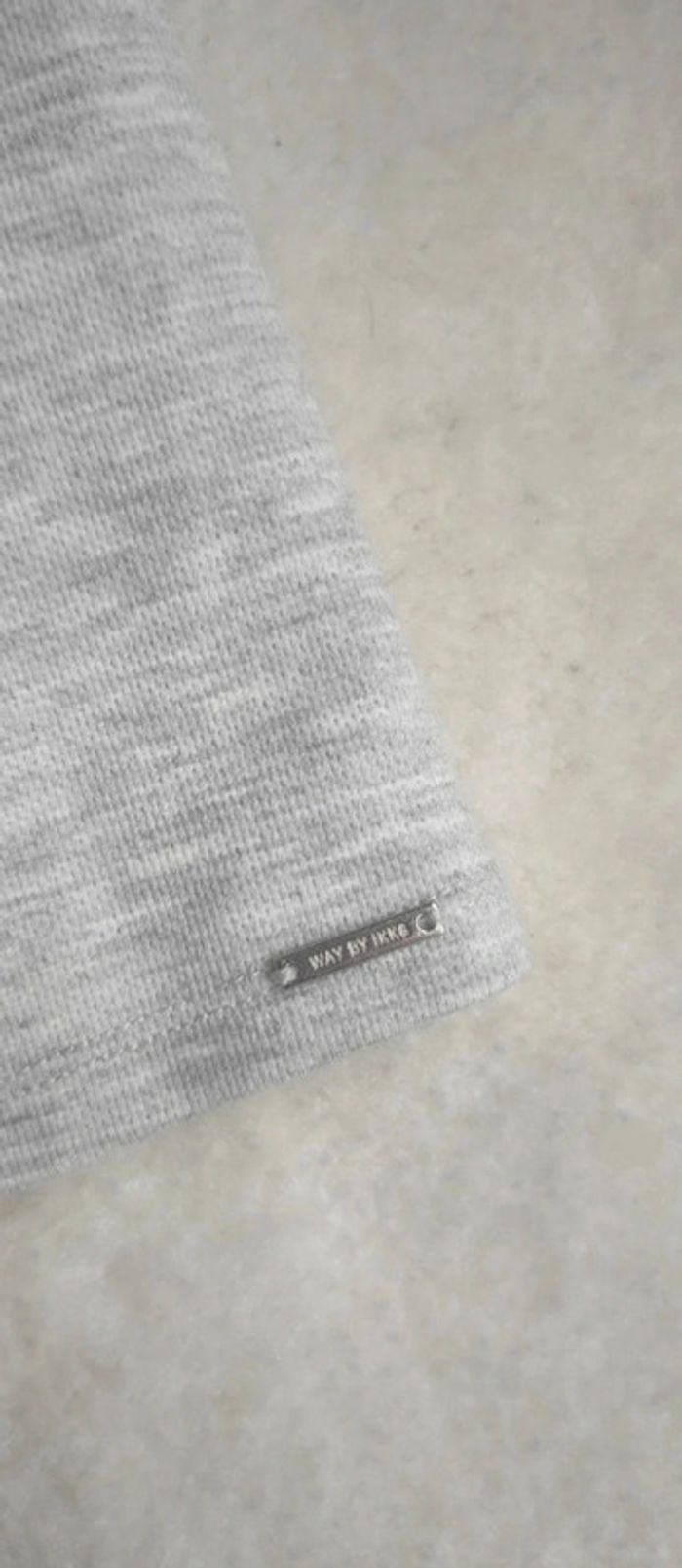 Petite robe Polo grise col blanc sans manches Way by IKKS XS zip décolleté - photo numéro 5