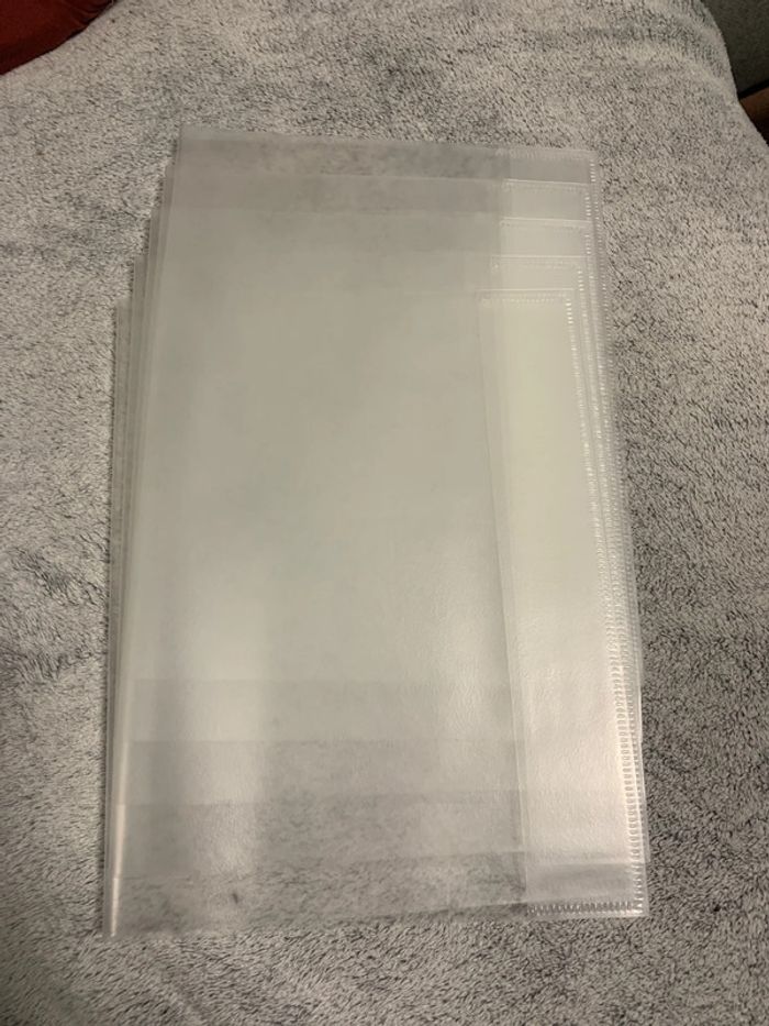 Protège petit cahier plastique transparent Lot de 5 Neufs