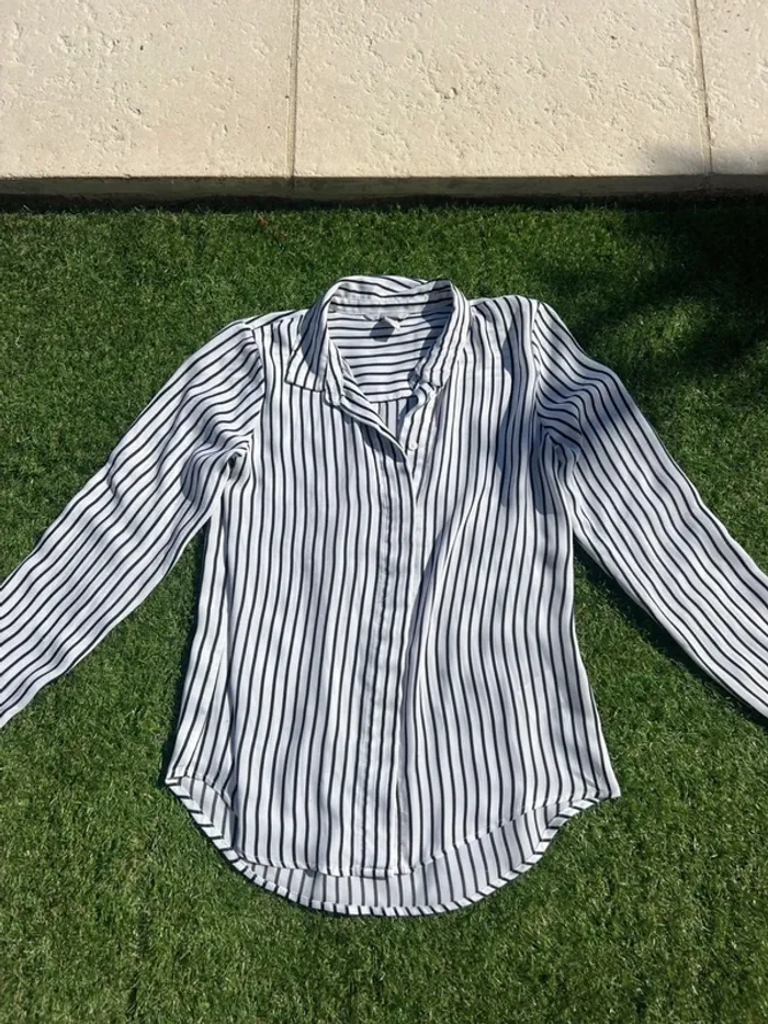 H&M chemise a rayures  - taille 36 - photo numéro 2