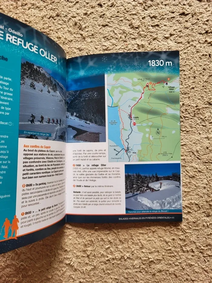 Livre "25 balades hivernales à pied ou en raquettes" - Pyrénées Orientales - photo numéro 10