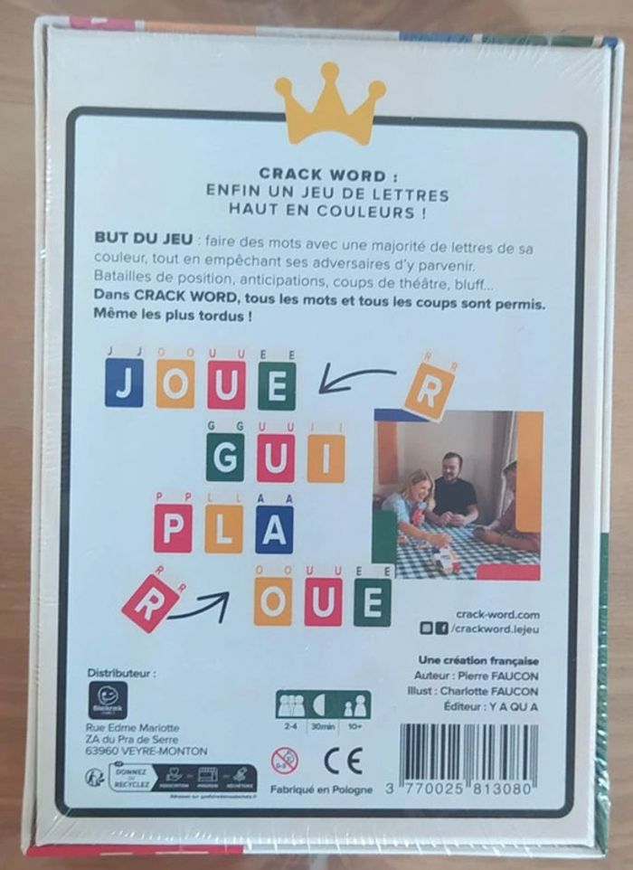 Crack Word - Jeu de société sous emballage - Prix Ferme - photo numéro 2
