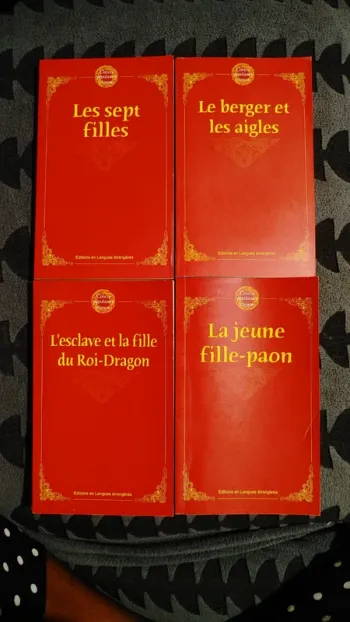 Lot de 4 livres compte populaire chinois littérature étrangère