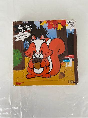 Livre la farandole des puzzles les animaux de la forêt