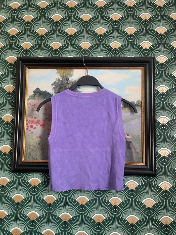 Débardeur en lainage Zara, taille M - photo numéro 4
