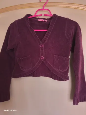 Gilet maille chenille