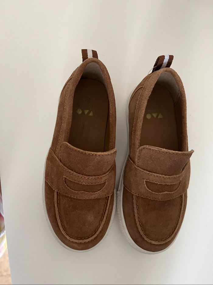 Chaussures en daim camel pour garçon - photo numéro 2
