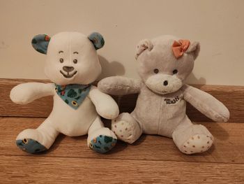 Lot de 2 peluches