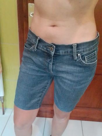 Short en jeans femme Bleu Zara