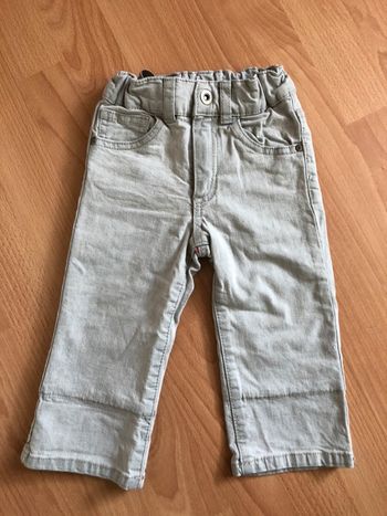 Beau jean gris clair T. 12 mois/74 cm H&M garçon TBE