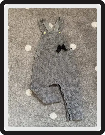 Petit Bateau Salopette Pied de Poule Taille 24 mois/86 cm