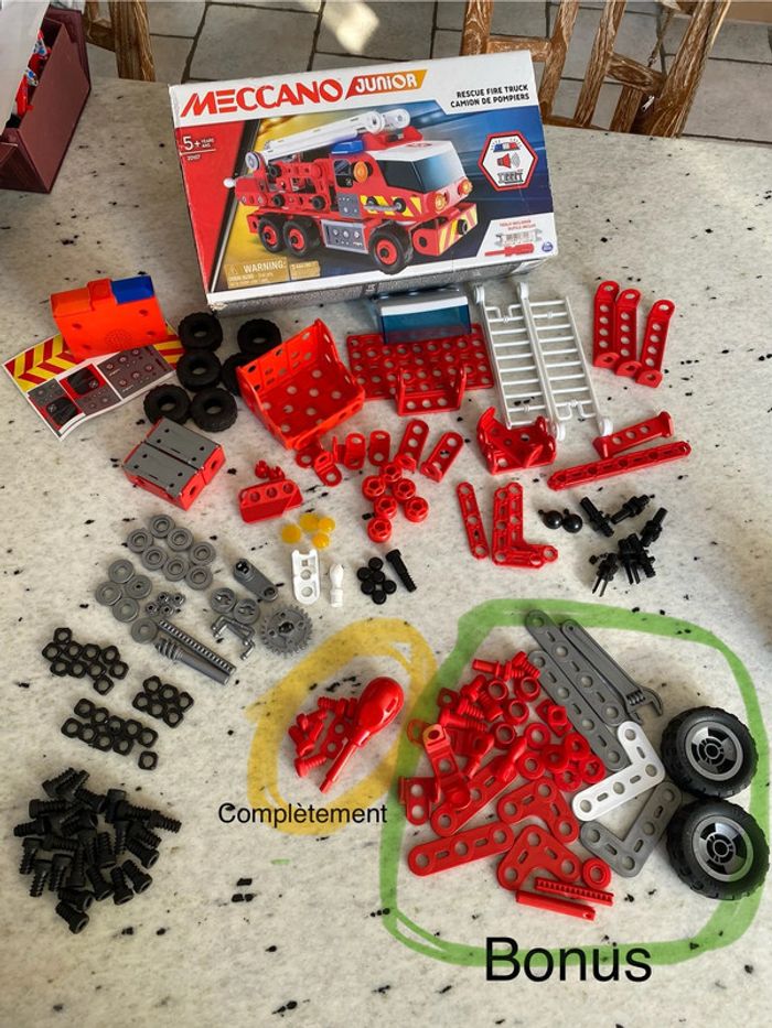 Meccano junior Camion de Pompiers - photo numéro 9