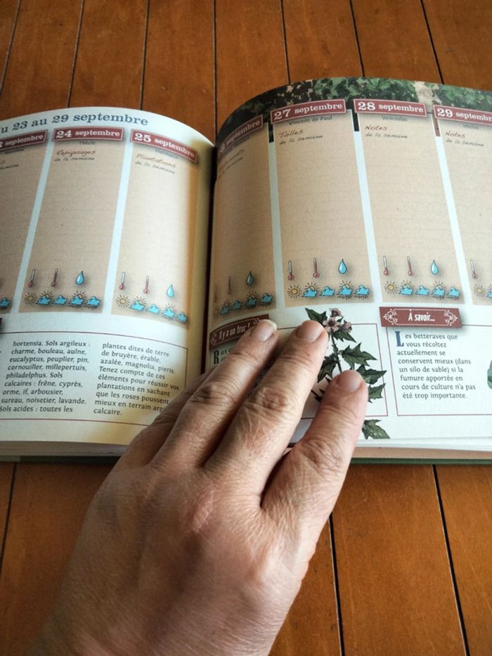 Livre carnet de bord du jardinier geste éditions - photo numéro 5