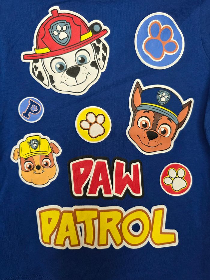TEE-SHIRT MANCHE LONGUE BÉBÉ GARÇON PAW PATROL BLEU ROI TAILLE 3ANS - photo numéro 2