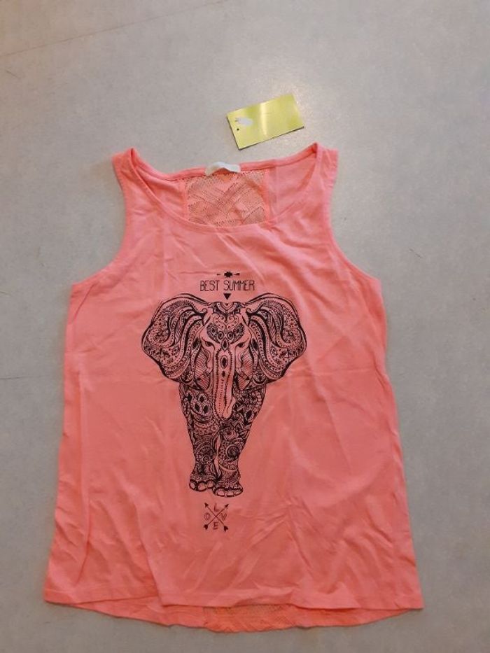 Débardeur rose "Elephant"