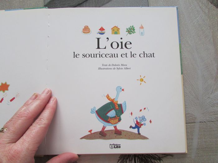 Livre J'apprends à lire avec les images L'oie, le souriceau et le chat - photo numéro 4