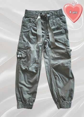 Pantalon treillis kaki 4 ans