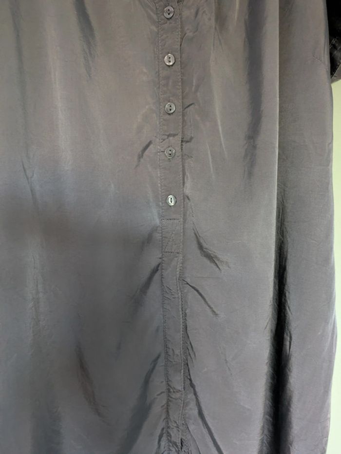 Haut gris satiné M&S mode T48 - photo numéro 4