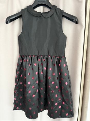 Robe à pois noir rose Kiabi