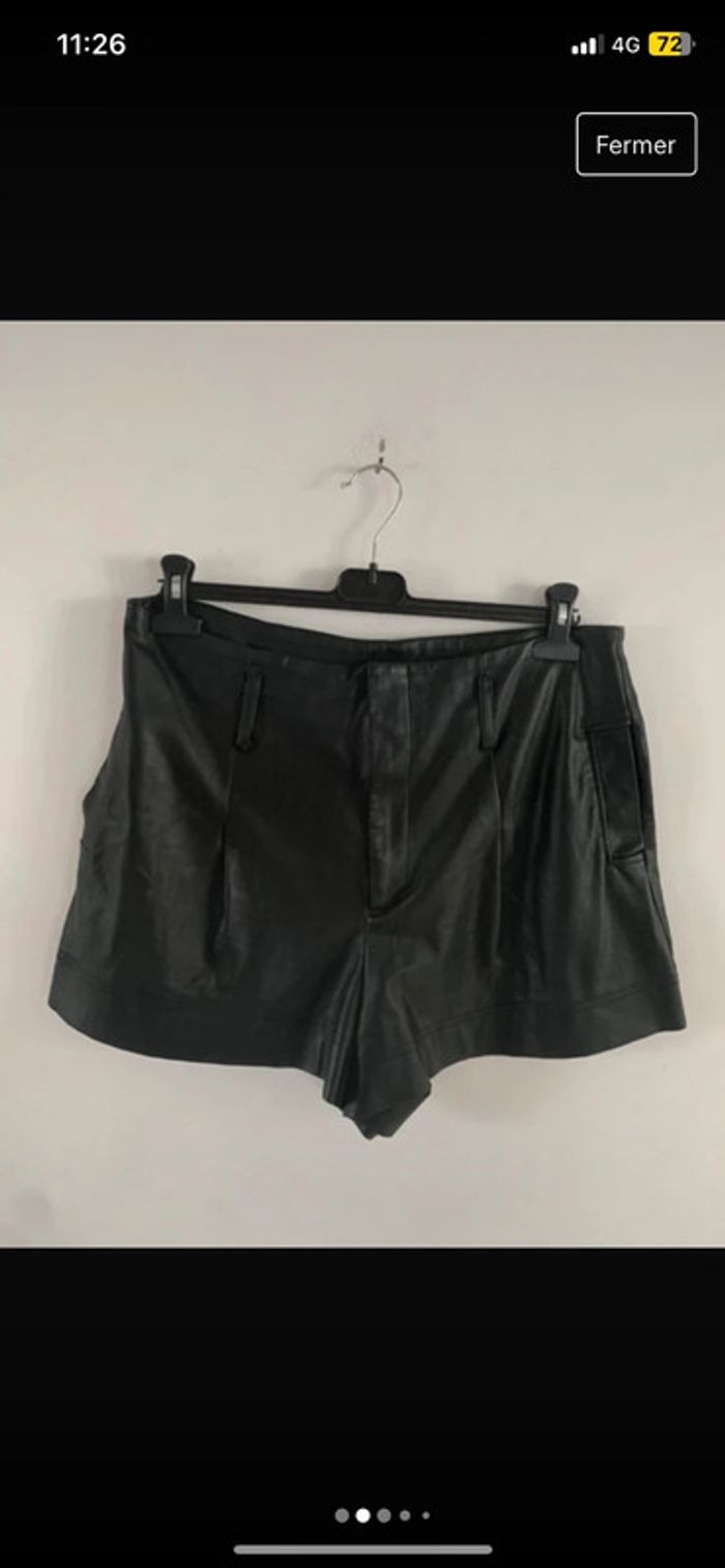 Short similicuir Zara - photo numéro 2