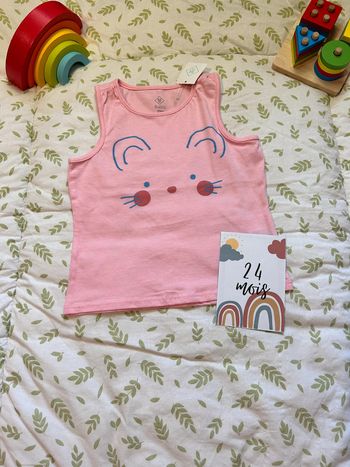 débardeur rose 23 mois tex baby