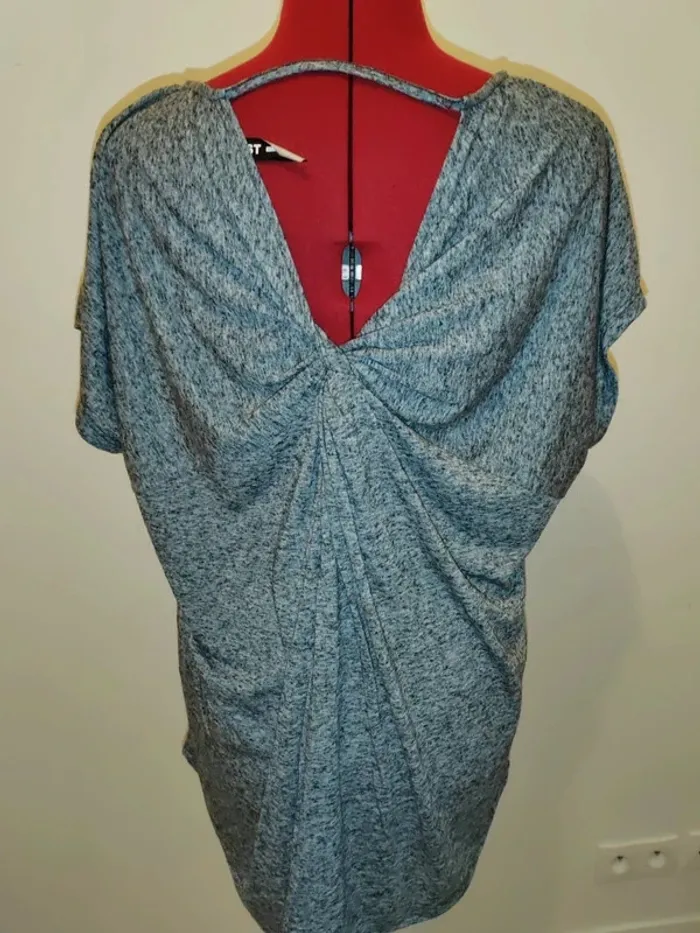 T shirt imprimé noué dans le dos - photo numéro 4