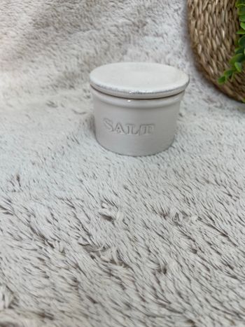 Pot à sel en grès blanc - Zara home