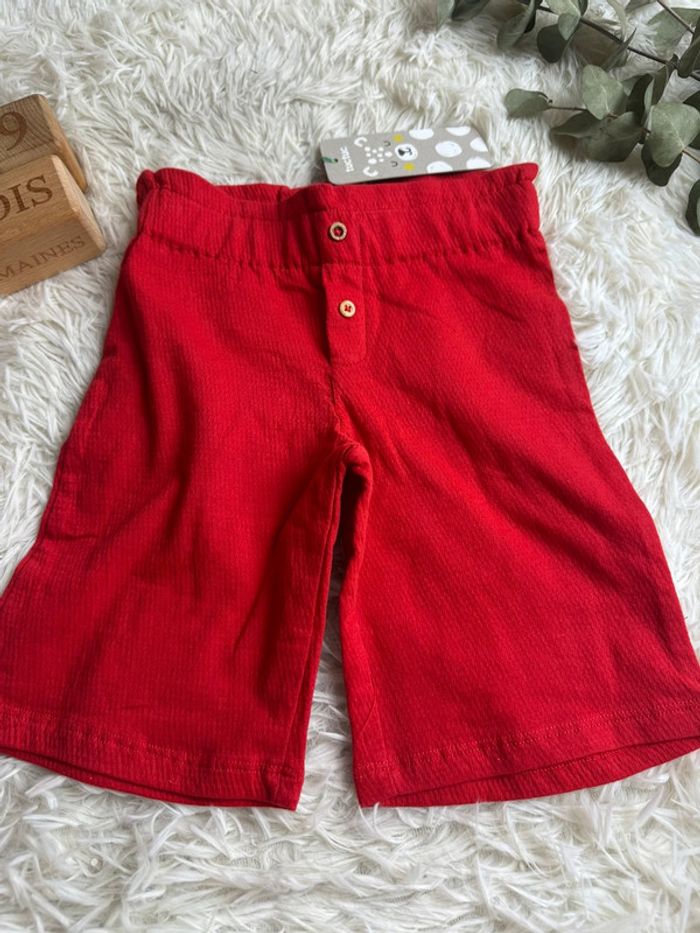 Pantalon rouge Tuc Tuc taille 9 mois - photo numéro 2