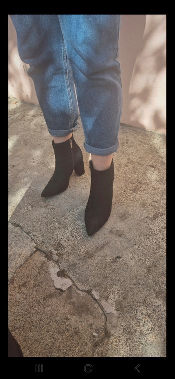 Bottine a talon noir
