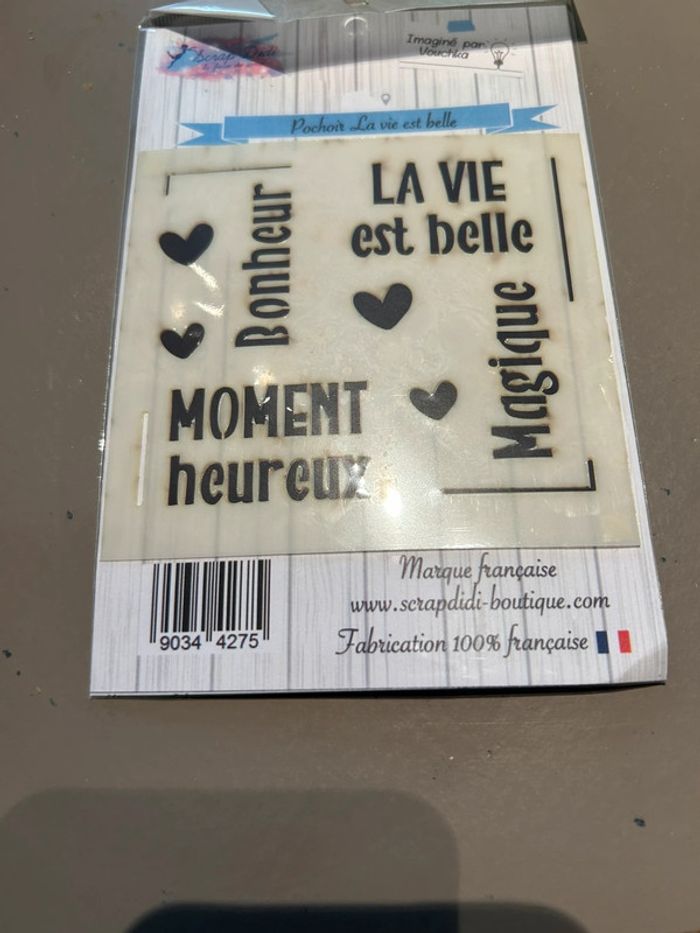 Pochoir neuf Scrap Didi