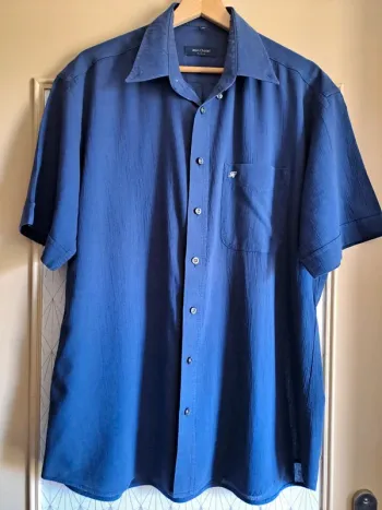 Chemise homme fluide bleue Jean Chatel 39/40 super état