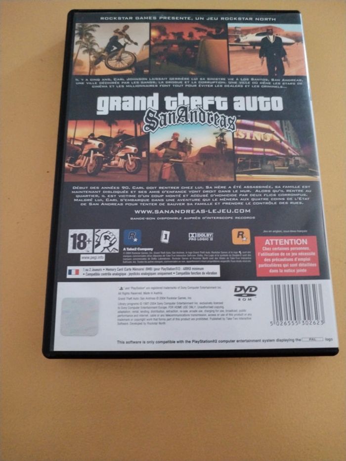 PlayStation 2 grand theft auto San Andreas 92 - photo numéro 2