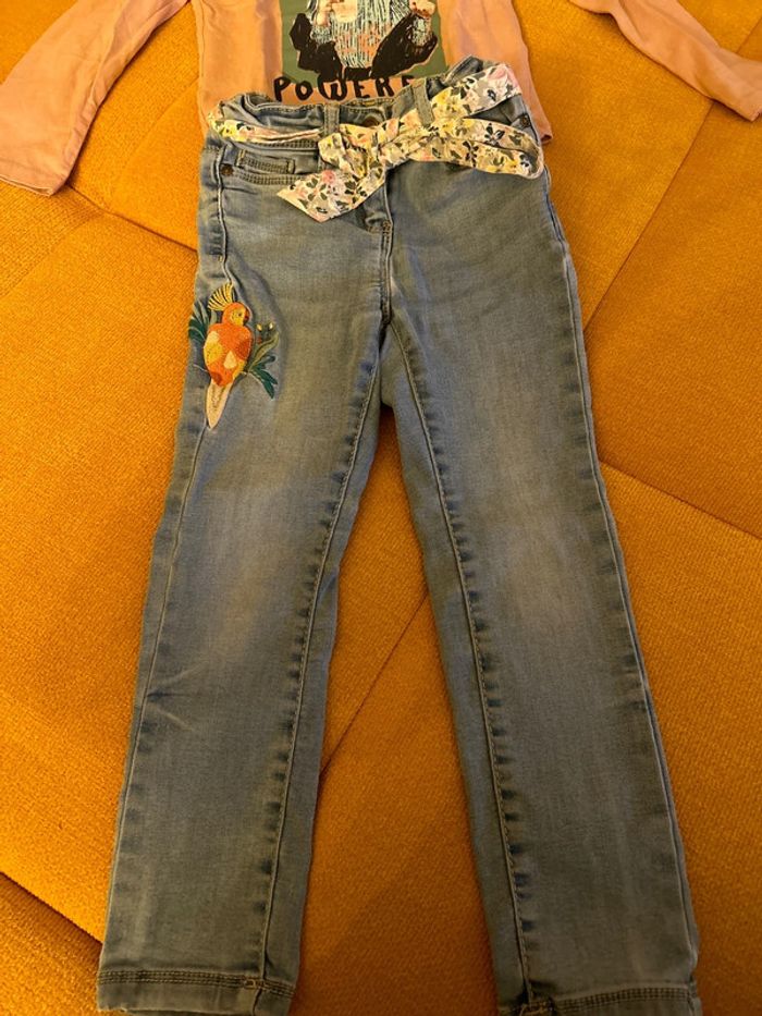 Ensemble jean et manches longues 4 ans - photo numéro 2