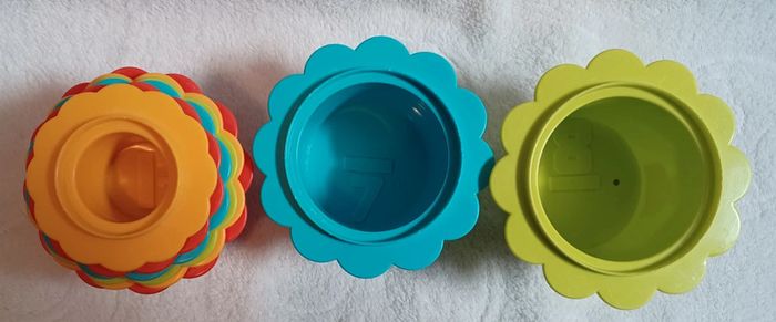 Gobelets empilables forme fleur - photo numéro 8