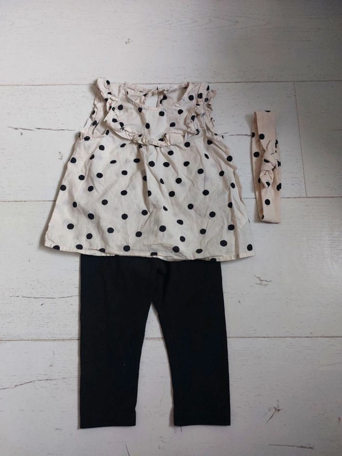Ensemble à pois H&M Taille 6-9 mois
