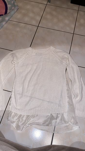 Pull blanc taille S